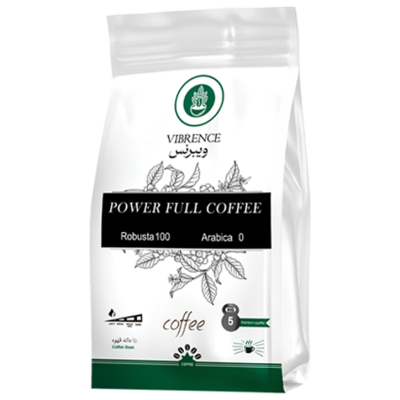 دانه قهوه ربوستا %Power full  100